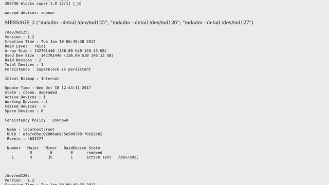 Unix & Linux: Degraded array on software raid смотреть онлайн