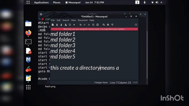How to Make " Batch file "using Notepad or Terminal ||Demomstration || Educational purposes || смотреть онлайн