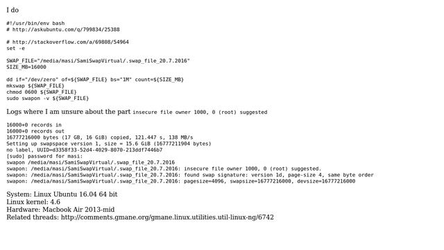 Unix & Linux: How to Resolve the Insecure warning in Swapon? (2 Solutions!!) смотреть онлайн