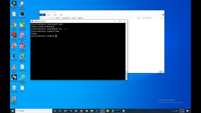 Linux commands tutorial in Hindi - cd - change or switch directory. смотреть онлайн