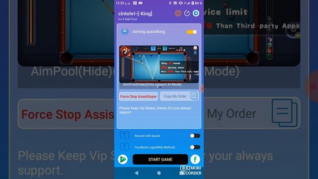 Aim assist-King 5.7.1 cheto android Exceed Limit. 8 Ball Pool смотреть онлайн