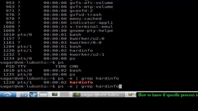 How to know if specific process is running in Ubuntu смотреть онлайн