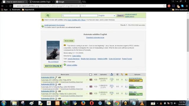 How to watch movie with subtitles in VLC player (subtitles according your movie audio ). смотреть онлайн