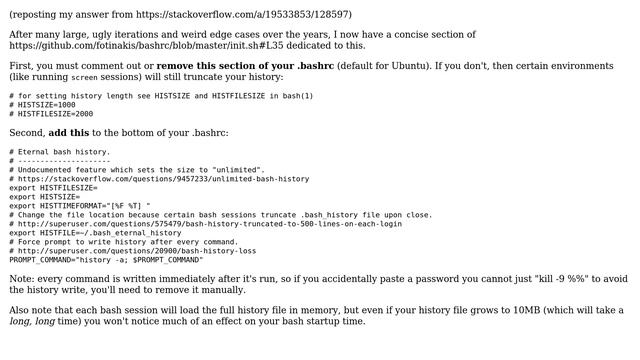 How to: Unlimited Bash/shell history? (4 Solutions!!) смотреть онлайн