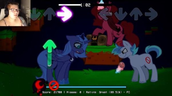 FNF VS LUNA GAME?! | MLP CREEPYPASTA MOD | FNF MOD SHOWCASE & REACTION
