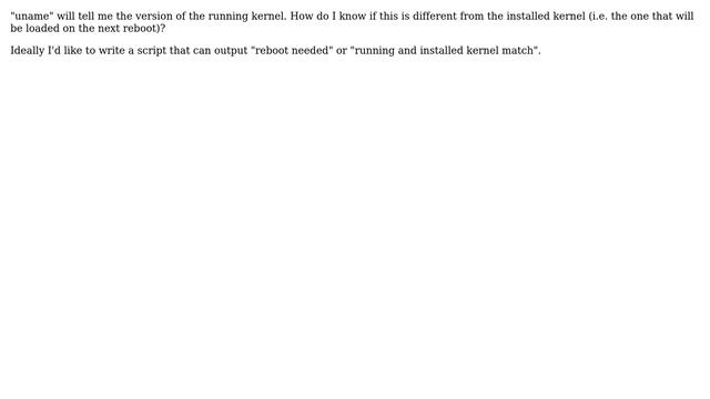 DevOps & SysAdmins: How to tell if a FreeBSD host needs a reboot to activate the new kernel? смотреть онлайн