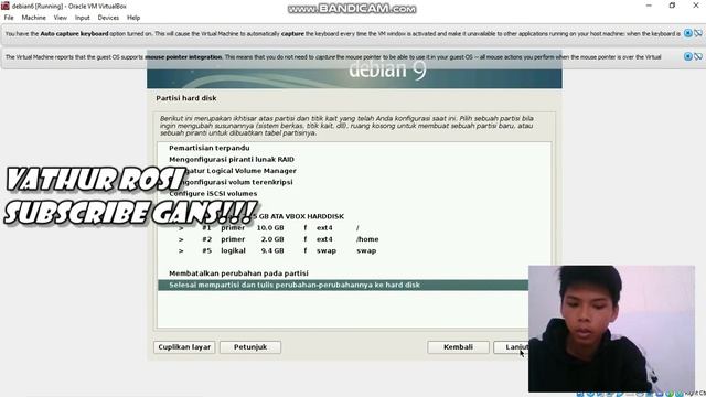 TUTORIAL INSTALASI LINUX DEBIAN 9 DI VIRTUAL BOX - Khusus Bagi Pemula!! смотреть онлайн