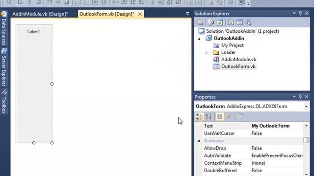 Outlook Explorer regions: DockLeft region (VB.NET, C#) смотреть онлайн
