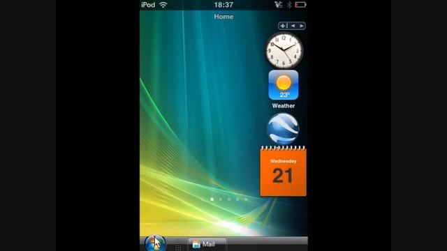 windows mobile 7 vista theme(IPOD/IPHONE HAS TO BE JAILBROKEN) смотреть онлайн