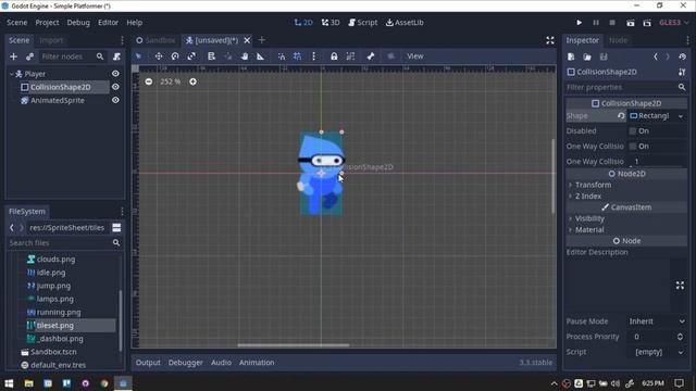 Simple Platformer Tutorial in less than 8 mins - GDScript смотреть онлайн