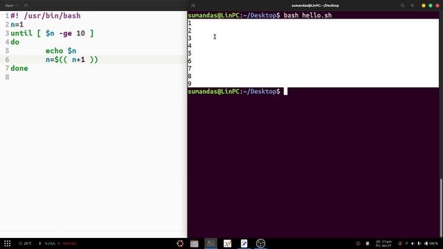 18 | How to use the UNTIL - DO - DONE Loop in BASH SHELL Script смотреть онлайн