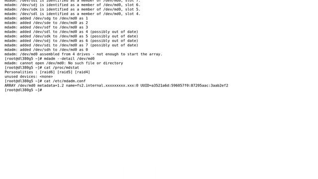 Linux soft RAID5 array with mismatched events won't assemble смотреть онлайн