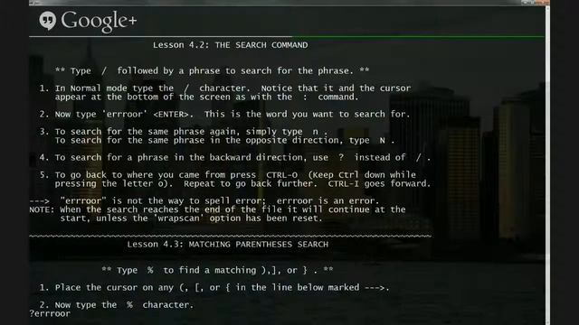 Lesson 4.2: The Search Command - Vim Tutorial (Urdu) смотреть онлайн