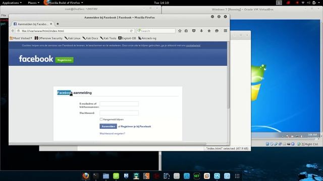 Kali Linux 2 0 MITMf Spoof & Inject HTML File Pt5 смотреть онлайн