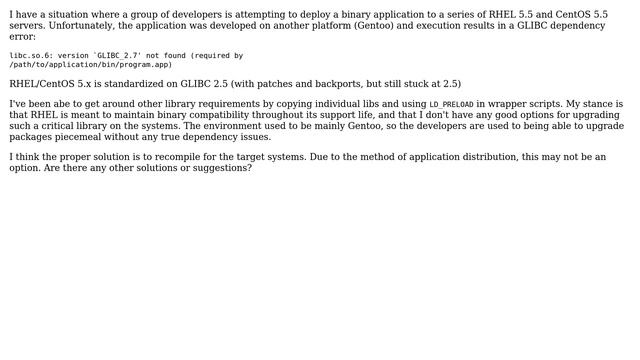 DevOps & SysAdmins: Newer GLIBC for RHEL/CentOS 5.x смотреть онлайн