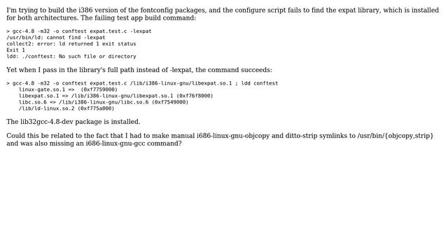 Ubuntu: failure linking 32bit app using libexpat on Ubuntu 14.04 64bit (2 Solutions!!) смотреть онлайн