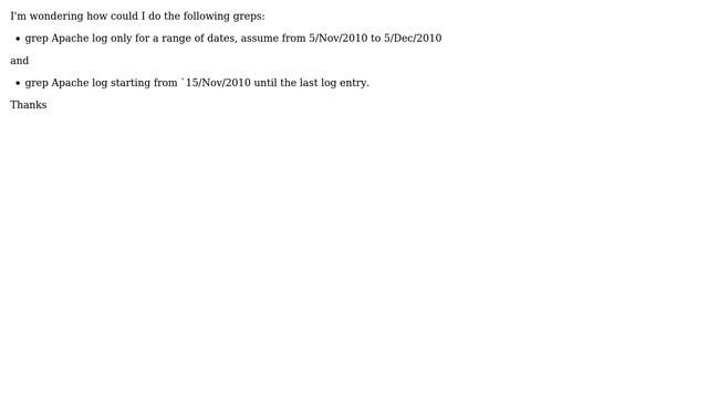 grep range of dates - apache log смотреть онлайн