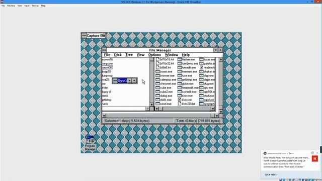 Trying Windows 1.04 Software Pack on Windows 3.11 смотреть онлайн