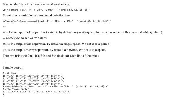 Unix & Linux: Compose string of IPs using bash command line (2 Solutions!!) смотреть онлайн