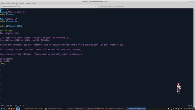 [Linux] Programmation #Shell - Cours 3: Les Variables d'Environnement, Mixons Cat/For/ Sed смотреть онлайн