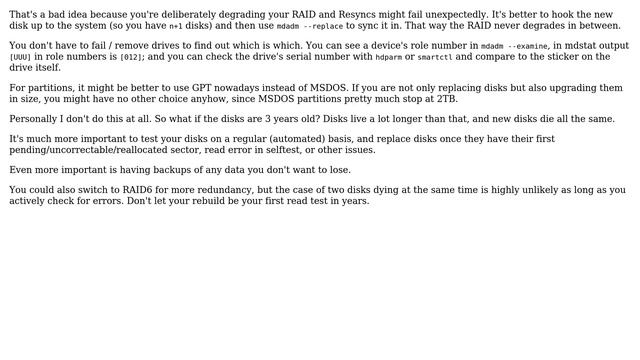 Unix & Linux: replacing raid hard drives before failure (3 years old!) (3 Solutions!!) смотреть онлайн