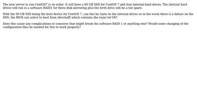 Does rsyncing a Linux boot disk require any caveats to run off the copy? смотреть онлайн