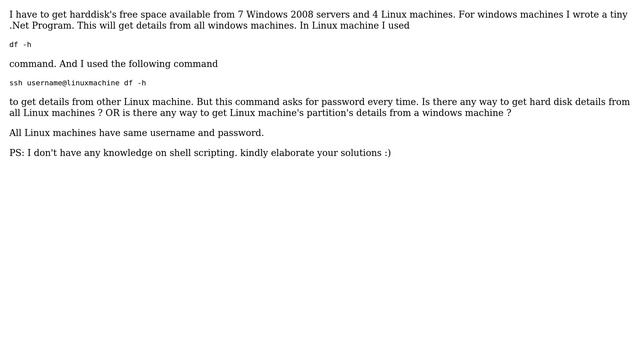 How to get partition's free space in a linux machine? смотреть онлайн