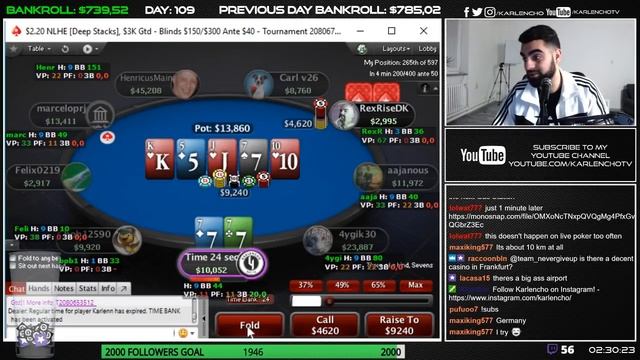 PLAYING 12 TABLES WHILE STREAMING! - 10$ TO 1000$ CHALLENGE - DAY 109 смотреть онлайн