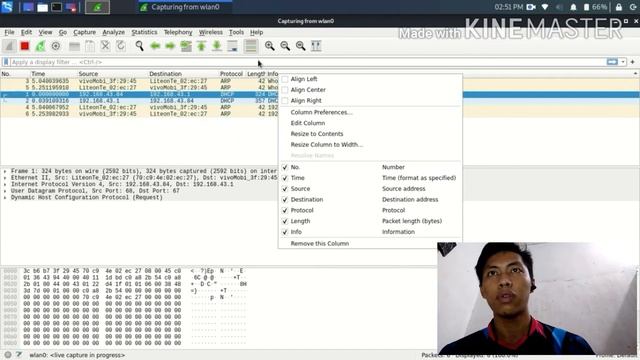 Mengubah tampilan di Wireshark Kali Linux смотреть онлайн