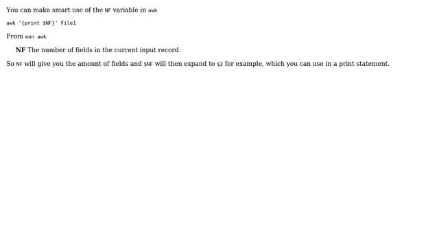 Unix & Linux: Print last element of each row (5 Solutions!!) смотреть онлайн