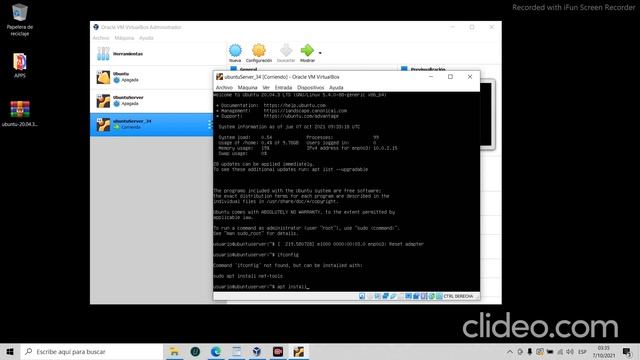 Instalación de Ubuntu Server y servicio de archivos SMB смотреть онлайн