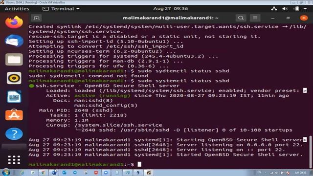 Ubuntu installation using Virtual Box and SSH server installation смотреть онлайн