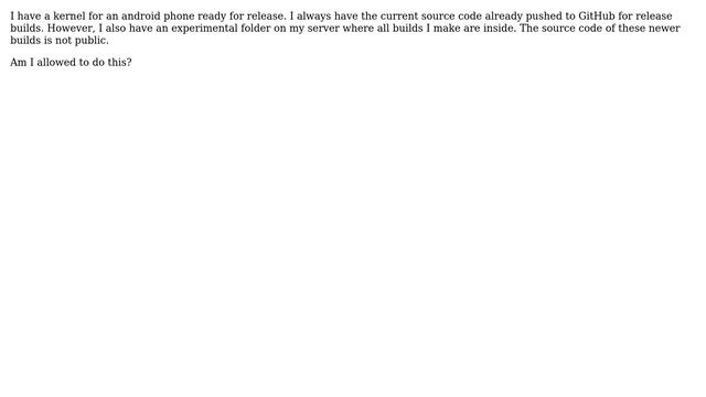 Unix & Linux: Do I have to publish kernel source if I release a custom kernel? смотреть онлайн