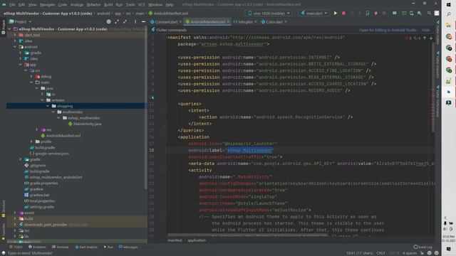 EShop - Multi Vendor ECommerce App & ECommerce Vendor Marketplace Flutter App Full Install And Setu