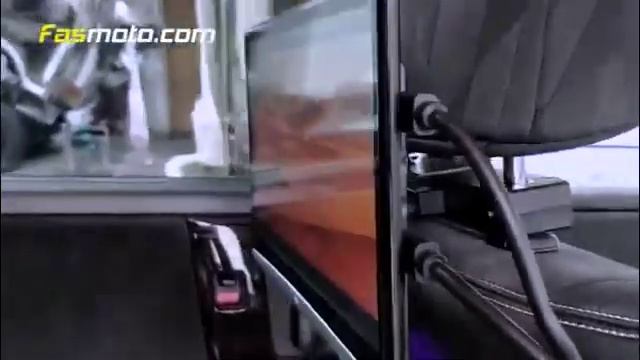 12.4 Inch Super Slim Mood Lighting Android Rear Seat Entertainment System