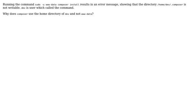 Unix & Linux: sudo as user use current user folder. Why? смотреть онлайн