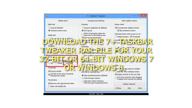 How to Enable or Disable Taskbar Thumbnail Previews in Windows 7 and Windows 8 смотреть онлайн