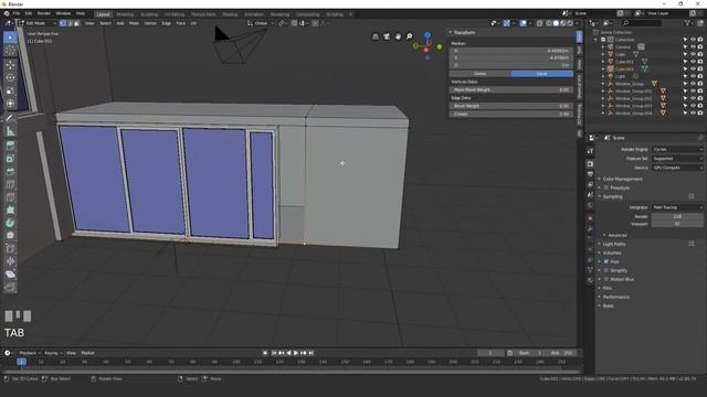 07 | Modeling Side wall | Blender Full Boot Camp 2022 | #Blender | 3D house design смотреть онлайн