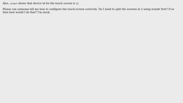 Unix & Linux: Calibrating a touch-screen on dual monitors (one touch one not) смотреть онлайн