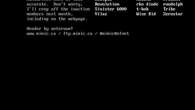 Mimic Art Productions 33 [03/01] Full Ansi Art Pack Video #ANSI #ansiart #asciiart смотреть онлайн