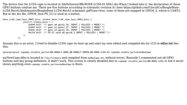 Unix & Linux: Beaglebone Black Device Tree for LCD4 cape смотреть онлайн