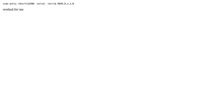 Ubuntu: Ubuntu putty and serial port (2 Solutions!!) смотреть онлайн