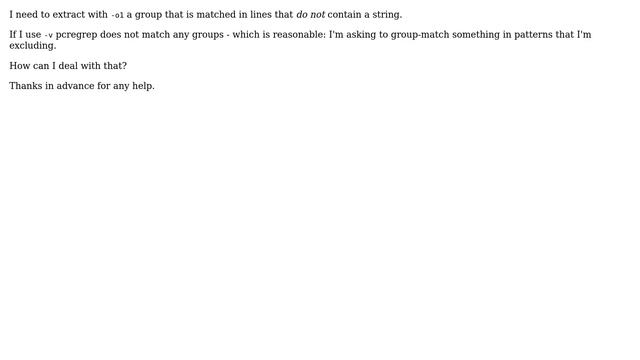 Unix & Linux: match groups with an inverted match смотреть онлайн