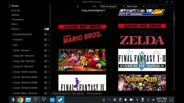 EMUDECK + Steam Rom Manager Setup on Steamdeck