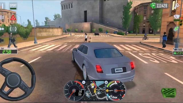 New Bentley Mulsanne Taxi Private Car Gameplay Rome City|Taxi Sim 2022 Evolution|Car Games|Car Race