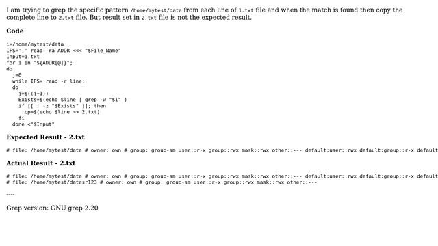 Unix & Linux: Grep to match the pattern exactly смотреть онлайн