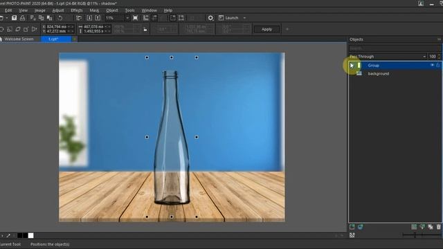 Háttér eltávolitása egy átlátszó üvegről | Corel Photo-Paint смотреть онлайн