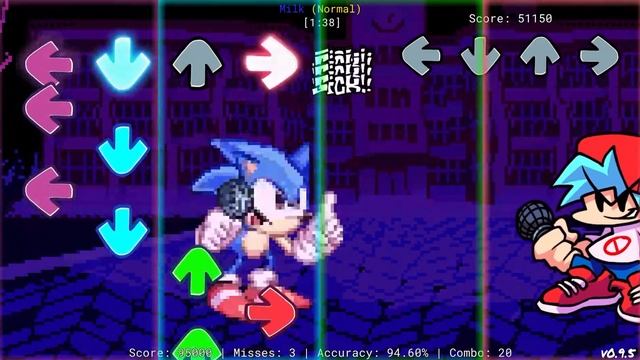 Milk but Sunky is replaced by Pixel Sonic (FNF mobile) смотреть онлайн
