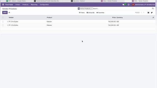 TUTORIAL HOW TO MAKE VENDOR PRICELIST BY DATE ON ODOO 16 MAC M2 - Mary Laura_2206832301_Biskre22A смотреть онлайн