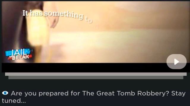 Jailbreak “The Great Tomb Robbery” (Roblox Jailbreak) смотреть онлайн